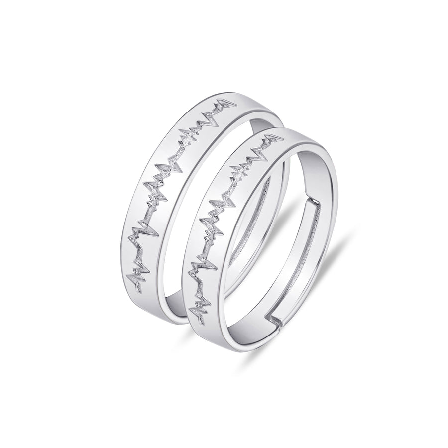 Lovesick Jewelry Sterling Silver Couples Bands