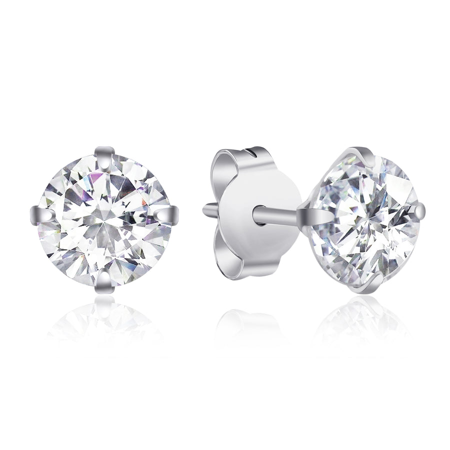Lovesick Jewelry Sterling Silver Crystal Stud Earrings