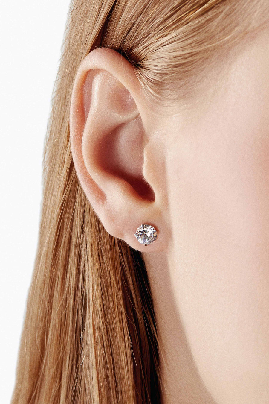 Lovesick Jewelry Sterling Silver Crystal Stud Earrings