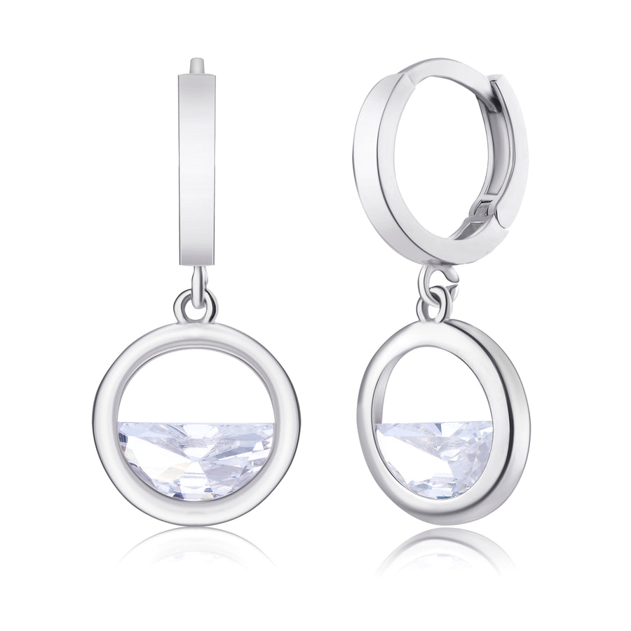 Lovesick Jewelry Sterling Silver Water Crystals Drop Earrings