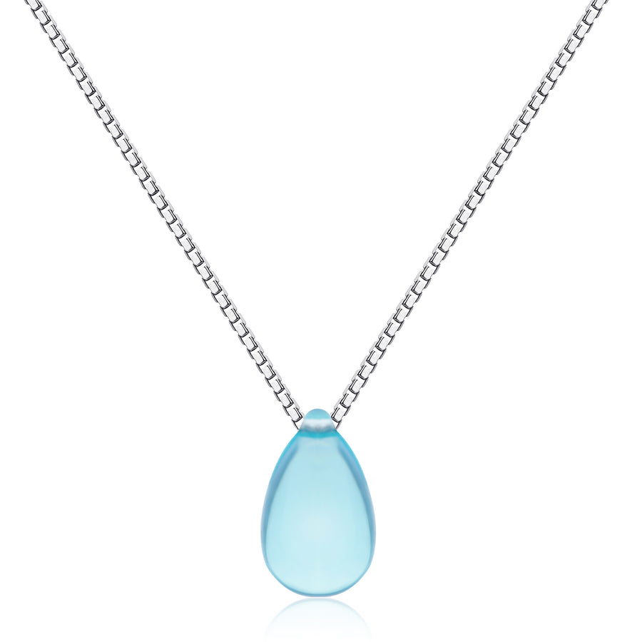 Lovesick Jewelry Sterling Silver Water Drop Pendant Necklace