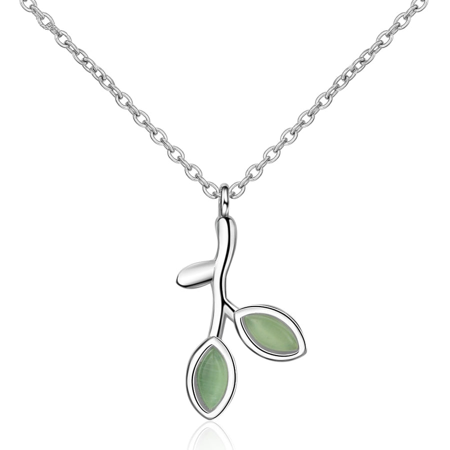 Lovesick Jewelry Sterling Silver Leaf Necklace
