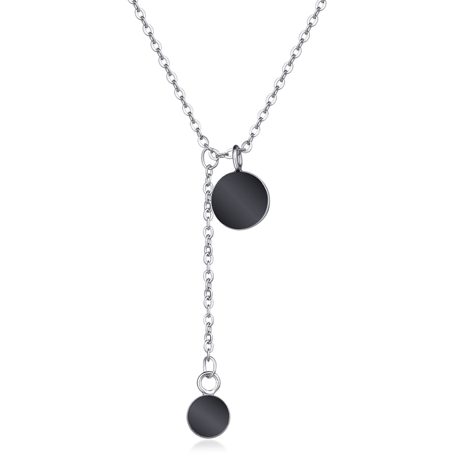 Lovesick Jewelry Sterling Silver Black Pendant Necklace